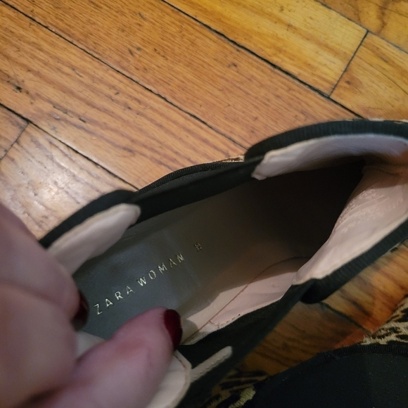 Zara Calf hair Leopard Cheetah print ankle pull on Bootie Boho Western Cowboy - Picture 9 of 10